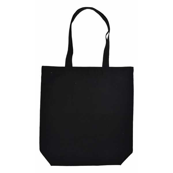 Katoenen tas met lange hengsels en bodem, 300 gr/m²
